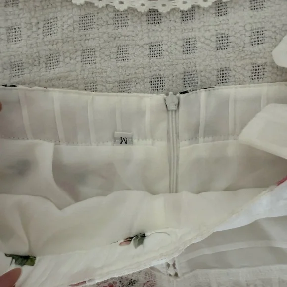 Floral Lace Ruffle Top and Shorts Set - Picture 4 of 4